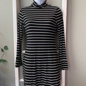 LULU’s Black and shite striped dress